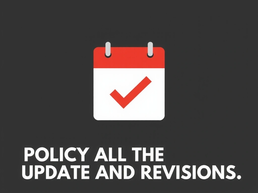 Calendario stilizzato con un segno di spunta, che indica gli aggiornamenti della politica