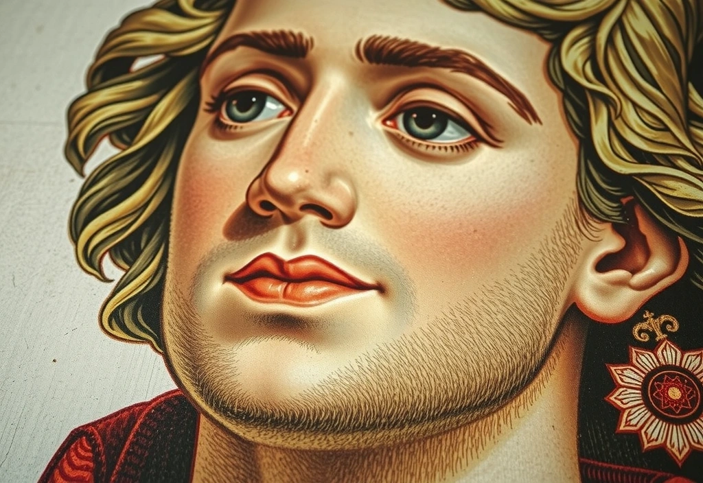 Dettaglio di un affresco rinascimentale italiano